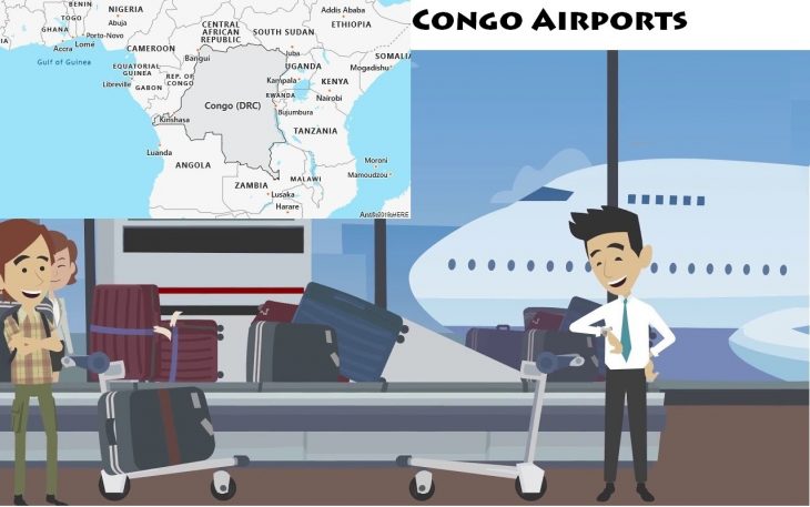 Airports in Congo