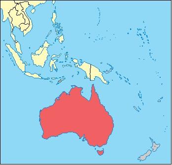 Australia Location Map