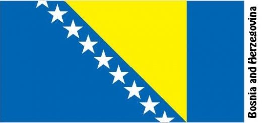 Bosnia and Herzegovina Country Flag