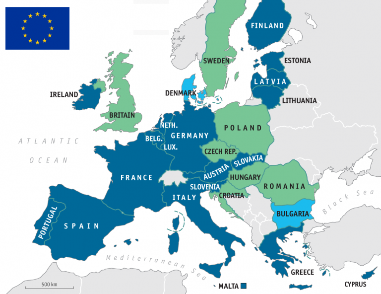 Popis zemalja Europske unije – Countryaah.com