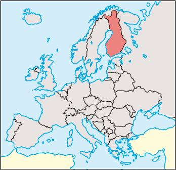 Finland Location Map