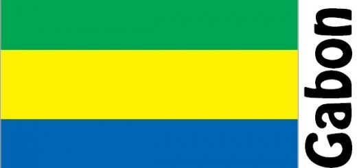 Gabon Country Flag