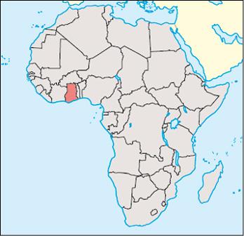 Ghana Location Map