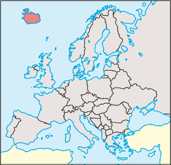 Iceland Location Map