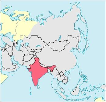India Location Map