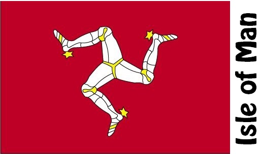 Isle of Man Country Flag