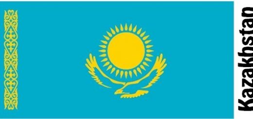 Kazakhstan Country Flag