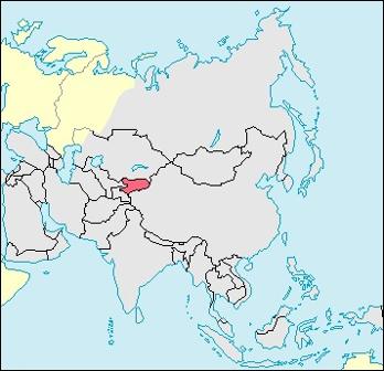 Kyrgyzstan Location Map