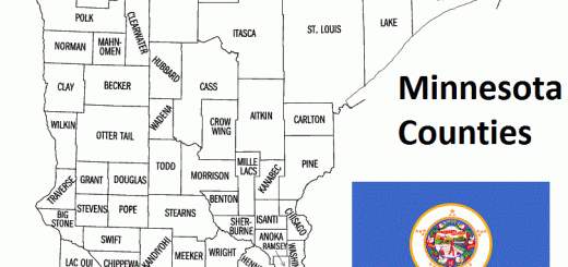 Map of Minnesota Counties