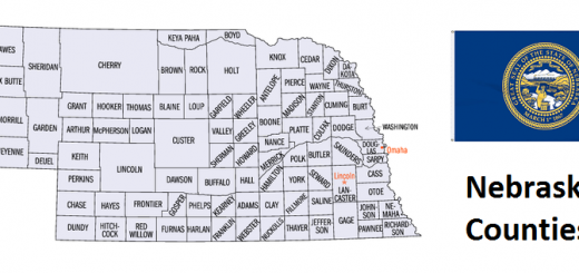 Map of Nebraska Counties