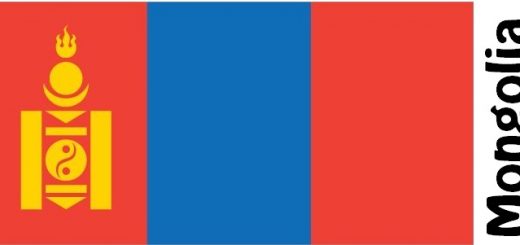 Mongolia Country Flag