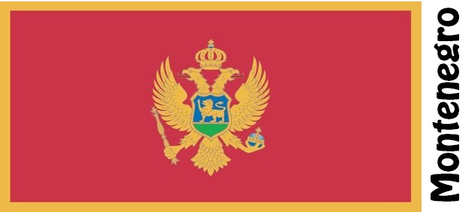 Montenegro Country Flag