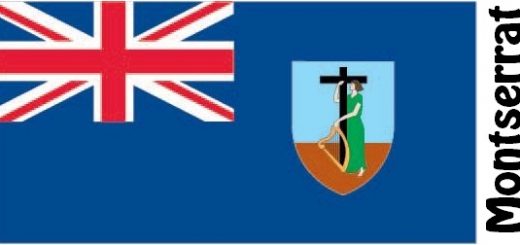 Montserrat Country Flag