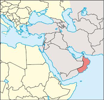 Oman Location Map