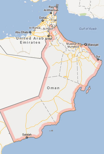 Oman Map 