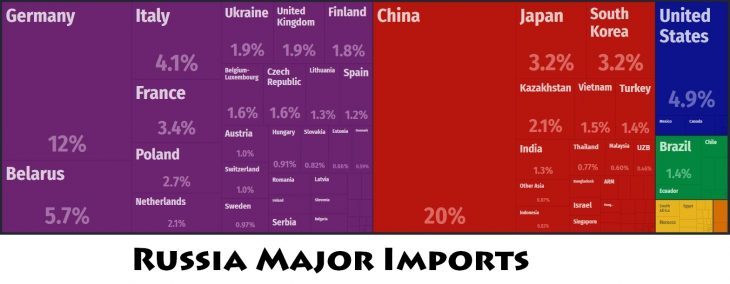 Russia Major Imports