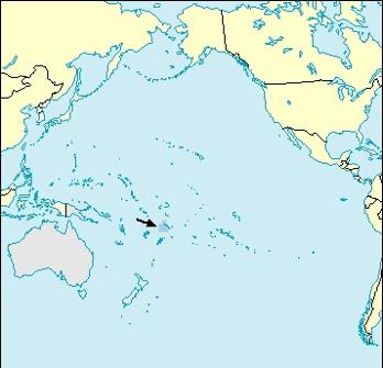 Samoa Location Map