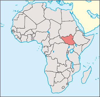 South Sudan Location Map