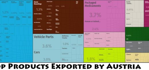 Top Products Exported by Austria