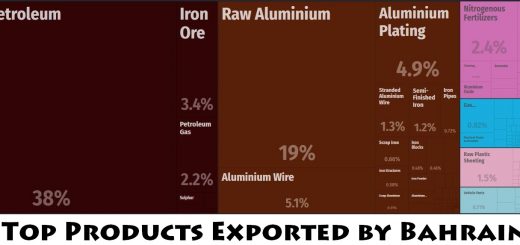 Top Products Exported by Bahrain