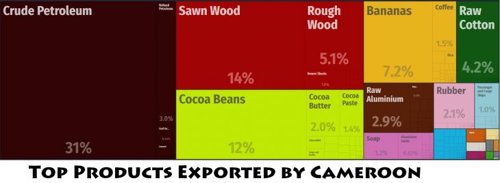 Top Products Exported by Cameroon