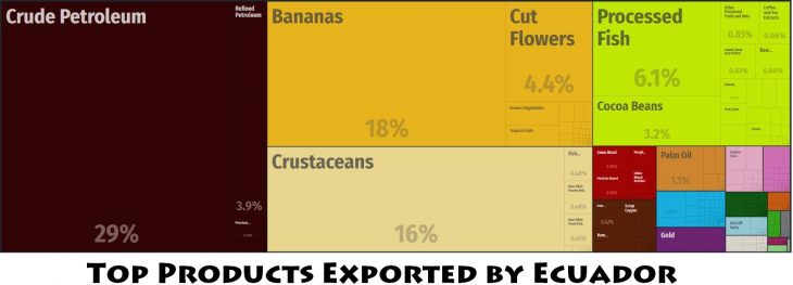 Top Products Exported by Ecuador