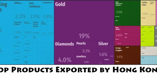 Top Products Exported by Hong Kong
