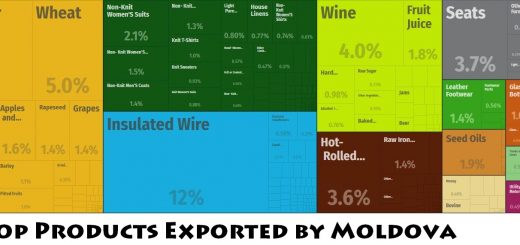 Top Products Exported by Moldova