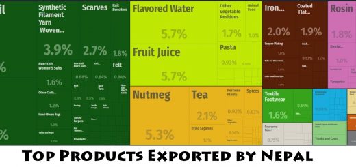 Top Products Exported by Nepal