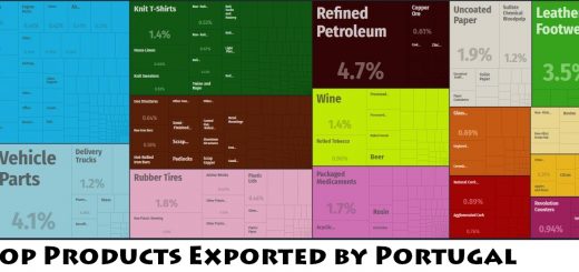 Top Products Exported by Portugal