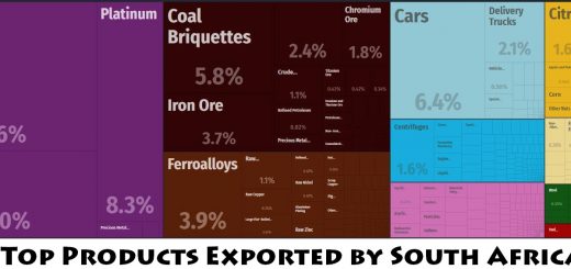 Top Products Exported by South Africa