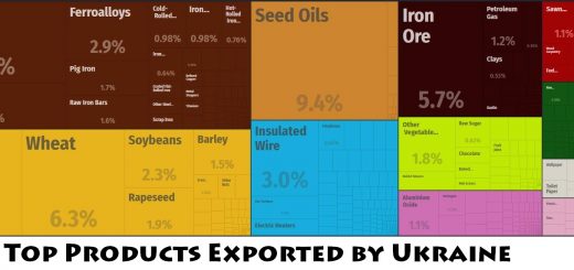 Top Products Exported by Ukraine