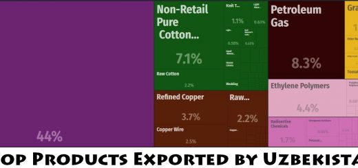 Top Products Exported by Uzbekistan