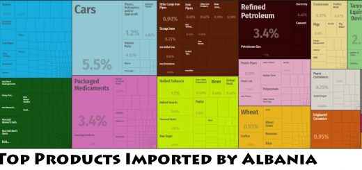 Top Products Imported by Albania