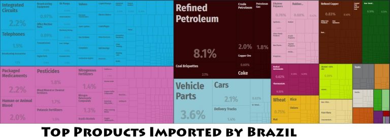 Brazil Major Imports – Countryaah.com