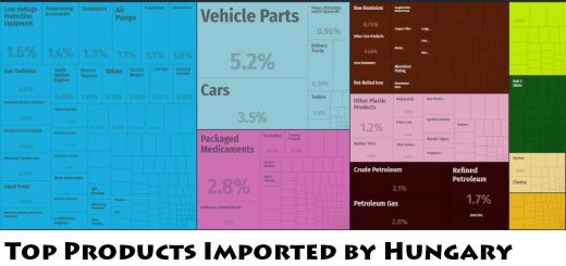 Top Products Imported by Hungary