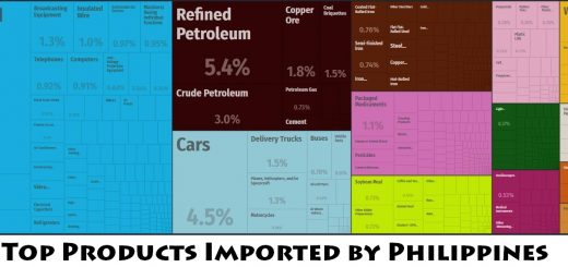 Top Products Imported by Philippines