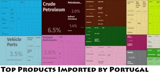 Top Products Imported by Portugal