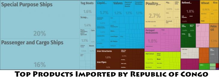 Top Products Imported by Republic of Congo