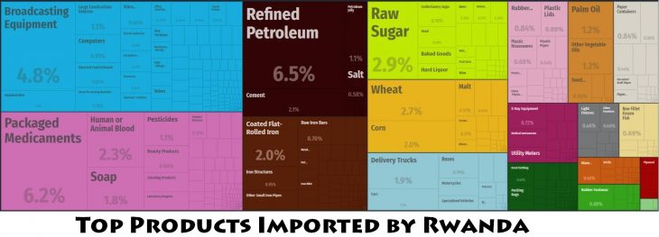 Top Products Imported by Rwanda