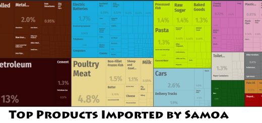 Top Products Imported by Samoa