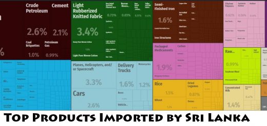 Top Products Imported by Sri Lanka