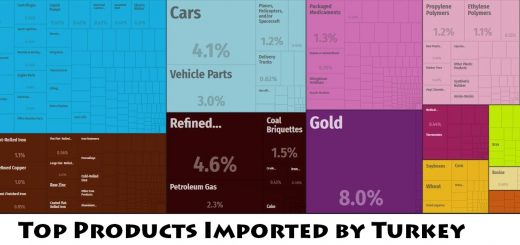 Top Products Imported by Turkey