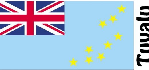 Tuvalu Country Flag