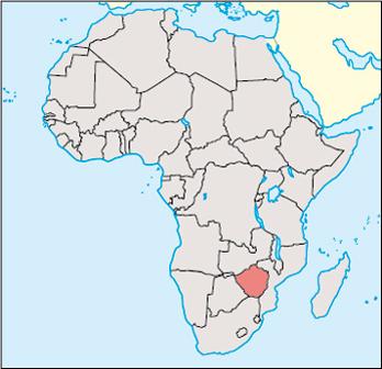 Zimbabwe Location Map