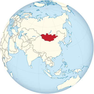 Mongolia Location Map 