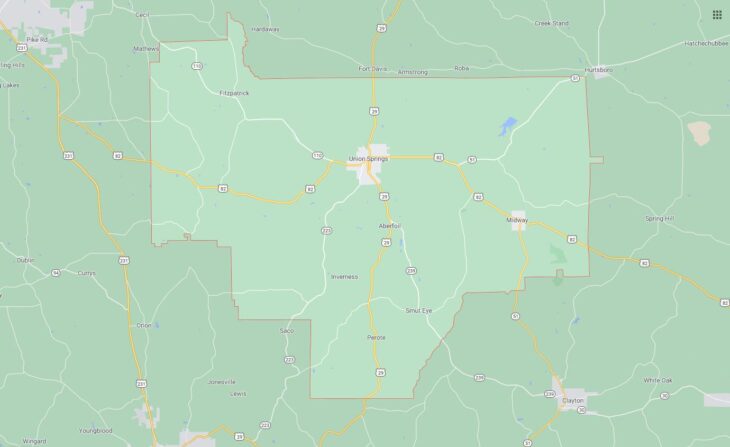 All Cities in Bullock County, Alabama
