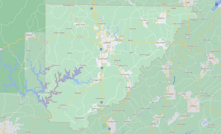 All Cities in Cullman County, Alabama