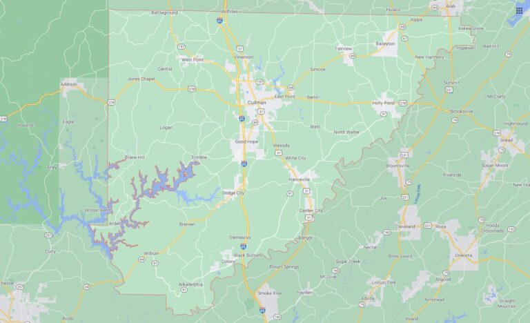 All Cities In Cullman County Alabama 768x468 