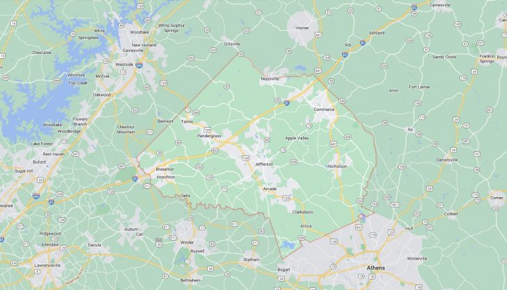 Map Of Cities In Jackson County GA 730x418 